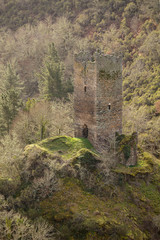 Fototapeta na wymiar Torre De Doncos seen from viewing platform in Lugo on the Camino De Santiago