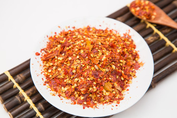  A pile of dried paprika