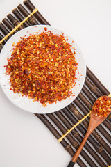  A pile of dried paprika