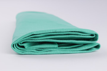 the texture of the fabric on a white background
