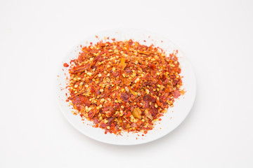 A pile of dried paprika
