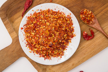  A pile of dried paprika