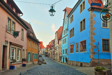 Beautiful Deutsch street of a small old provincial town