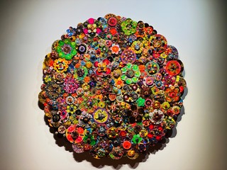 heart made of colorful candies