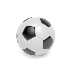 Fototapeta premium Soccer ball. 3d rendering illustration