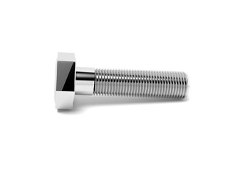 Metal bolt. 3d rendering illustration