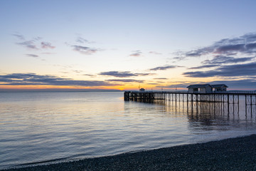 Pier sunset