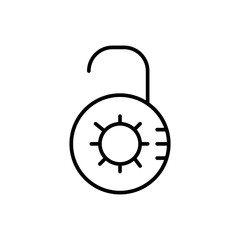 Lock vector icon illustration photo
