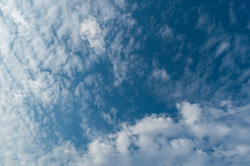 white cloud on clear blue sky