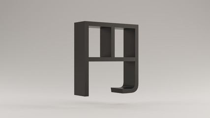 Black Japanese Yen Present Day Sign 3d illustration 3d render