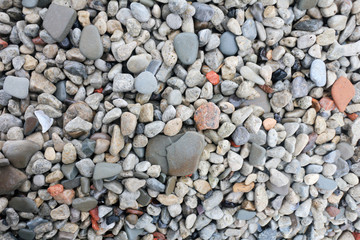 colourful pebbles on the beach