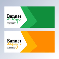 Business Banner. Presentation and Brochure. Vector illustration. Banner stand template design