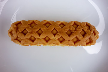 白い皿の上の原宿ドック