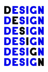 Design Colorful isolated vector saying