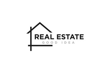 Real Estate Logo Icon Design Vector