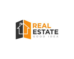 Real Estate Logo Icon Design Vector