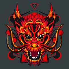 Naga Medrah with good geometry for indoor or exterior print