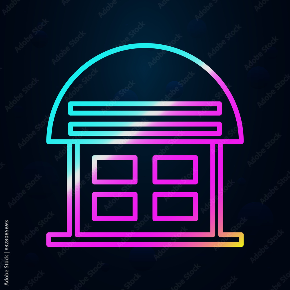 Poster stock in nolan style icon. simple thin line, outline vector of cargo logistic icons for ui and ux, w