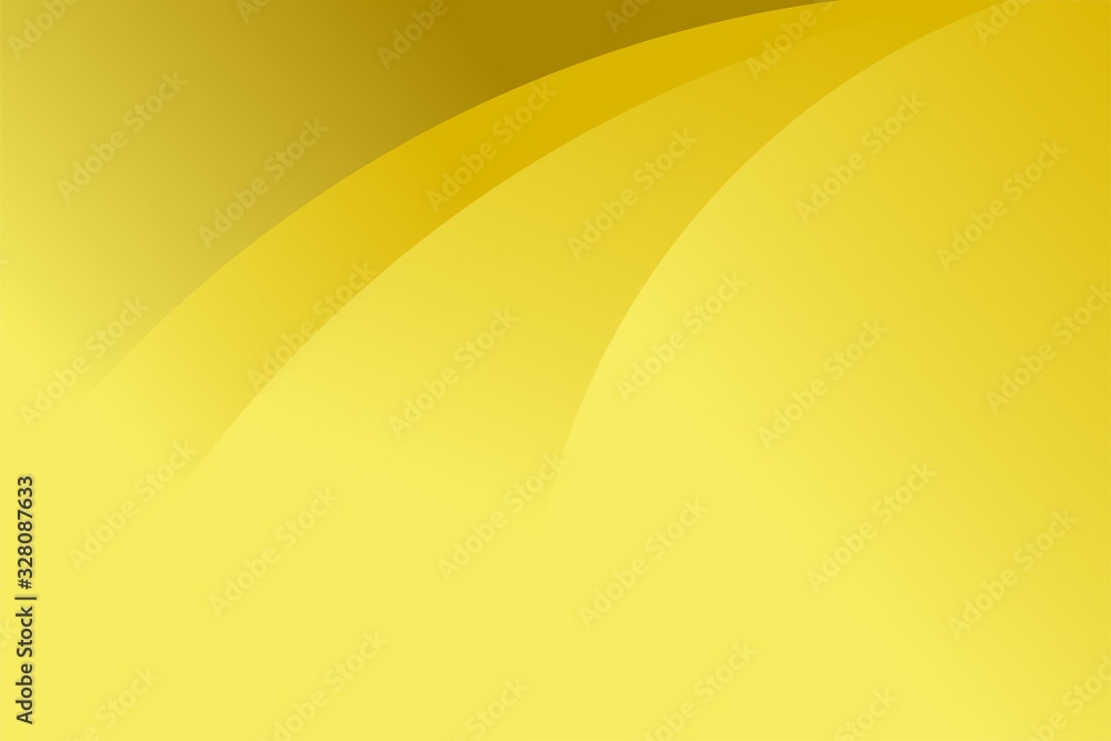 Poster abstract yellow wave background with empty space for text design template vector