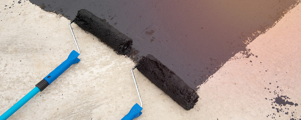 Two roller brush, tools for install waterproofing