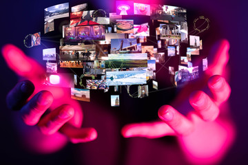 Internet broadband and multimedia streaming entertainment