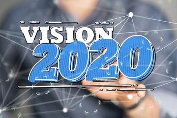 year 2020 business solution concept