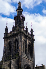 Fototapeta na wymiar old tower in edinburgh
