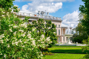 Catherine park in Tsarskoe Selo (Pushkin) in spring, St. Petersburg, Russia