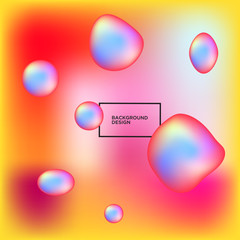 ABSTRACT BACKGROUND WITH LIQUID COLOR. GRADIENT BACKGROUND. MODERN COLORFUL STYLE VECTOR