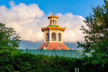 Chinese village in Alexander park, Tsarskoe Selo (Pushkin), Saint Petersburg, Russia