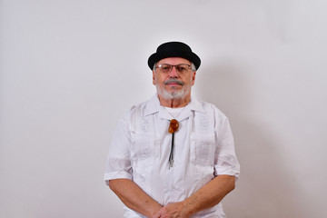 Serious looking  old man.Handsome elderly gentleman looking serious.Senior man looking serious.