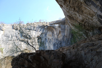 Prohodna, the eyes of a god - karst cave in north central Bulgaria.