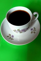 gorąca czarna kawa,chwila relaksu