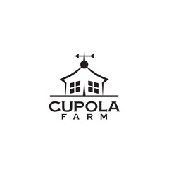 Cupola farm logo design icon vector template - obrazy, fototapety, plakaty