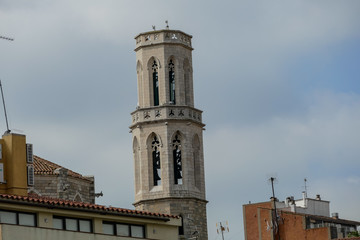 Photo Picture Image of european spanish village building tower landscape