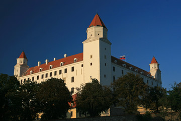 Fototapeta na wymiar Bratislava Castle, main castle of Bratislava, the capital of Slovakia