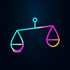 Libra in nolan style icon. Simple thin line, outline vector of cargo logistic icons for ui and ux, website or mobile application