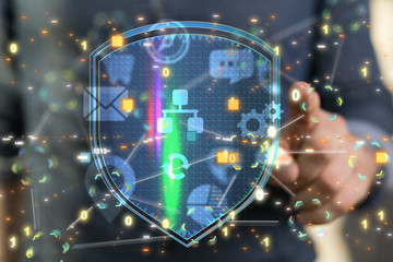 data code binary concept 3d