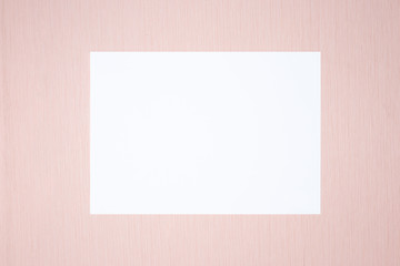 blank note paper on the wall