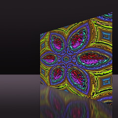 3d effect - abstract fractal graphic manipulation