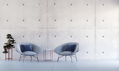 modern lounge and living room inteiror design and concrete wall pattern texture background 