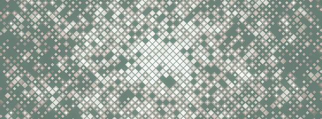 Abstract illustration with small squares and pixels.