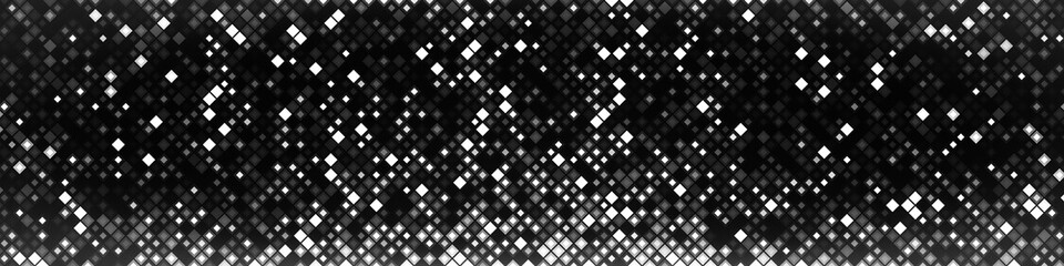 Abstract illustration with small squares and pixels.
