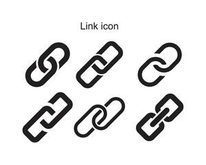 link icon template black color editable. link icon symbol Flat vector illustration for graphic and web design.