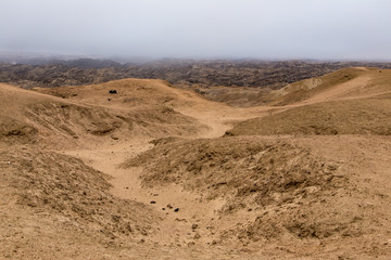 The valley of the moon east of Swakopmund 
