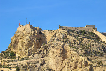Fototapeta na wymiar Castillo de Santa Bárbara, Alicante, España