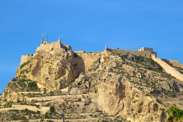 Fototapeta premium Castillo de Santa Bárbara, Alicante, España