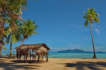 Malaysia. A deserted reef island near the town of Semporna on the island of Borneo.