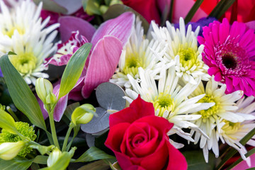 Flowers. Beautiful bouquets of various flowers.