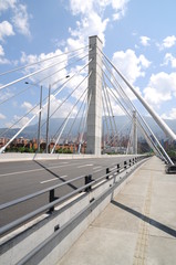 Fototapeta na wymiar Panoramic of the bridge of the 4 south in Medellin sector Town